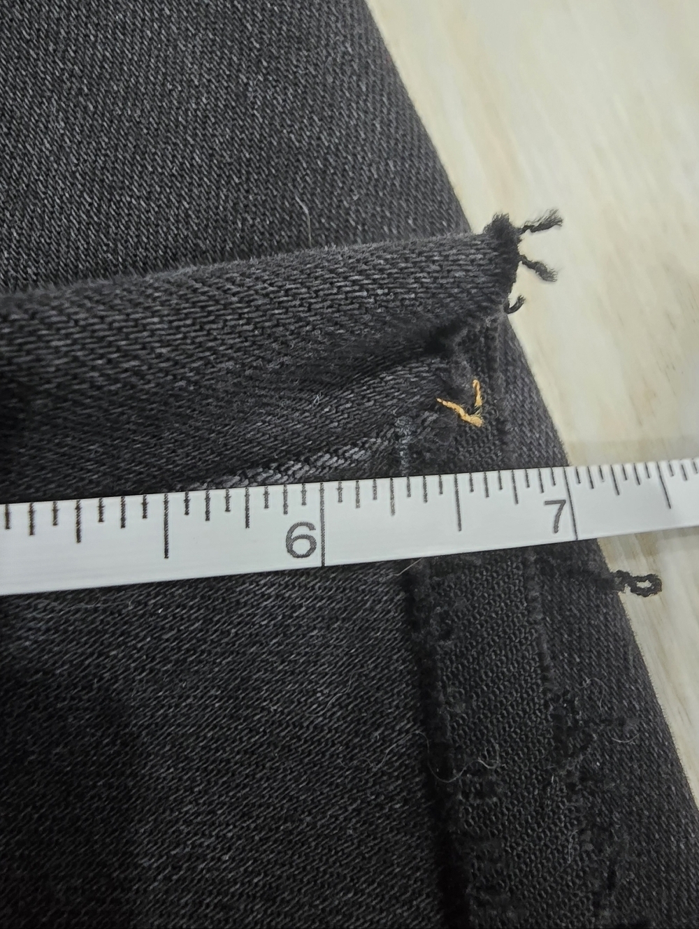 Risen Black Mid Length Raw Hem Shorts New Size S - Picture 7 of 8